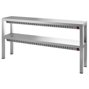 Halogen Warming Shelf 2 Levels - 1800 mm Depth - CombiSteel