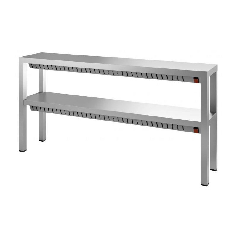 Halogen Warming Shelf 2 Levels - 1800 mm Depth - CombiSteel