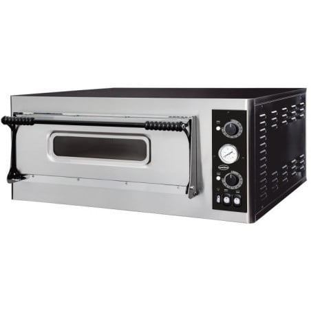 Professionele Pizzahoutoven 6 Pizza's - 400V Combisteel Ref. 7485.0135