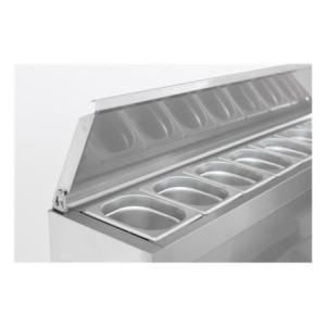 Refrigerated Saladette 3 Doors - 8 GN 1/6 Pans - 392 L CombiSteel