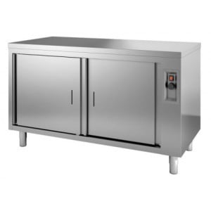 Stainless Steel Warming Cabinet - CombiSteel: Keeps warm, 2 Roll-Up Doors