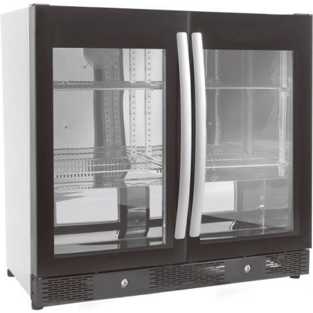 2-Door Swing Refrigerated Back Bar - 198 L CombiSteel LED black.