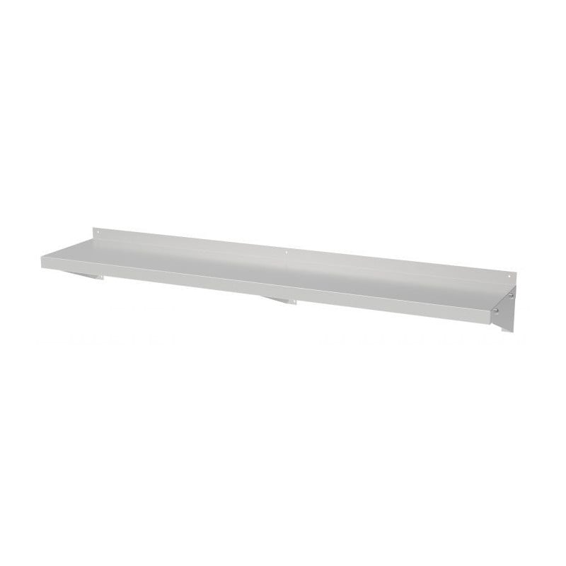 High-quality stainless steel wall shelf - 1500x300 mm, brackets included