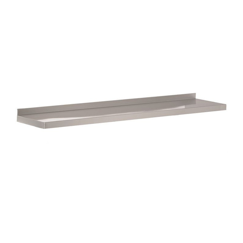 Stainless Steel Wall Shelf 1800x300mm - 430 Stainless Steel | CombiSteel