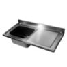 1 Bowl Stainless Steel Sink with Right Drainer - Robust for Pro Kitchen