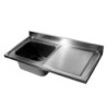 Professional Stainless Steel 2-Bowl Sink with Right Drainer - CombiSteel 2000x600mm