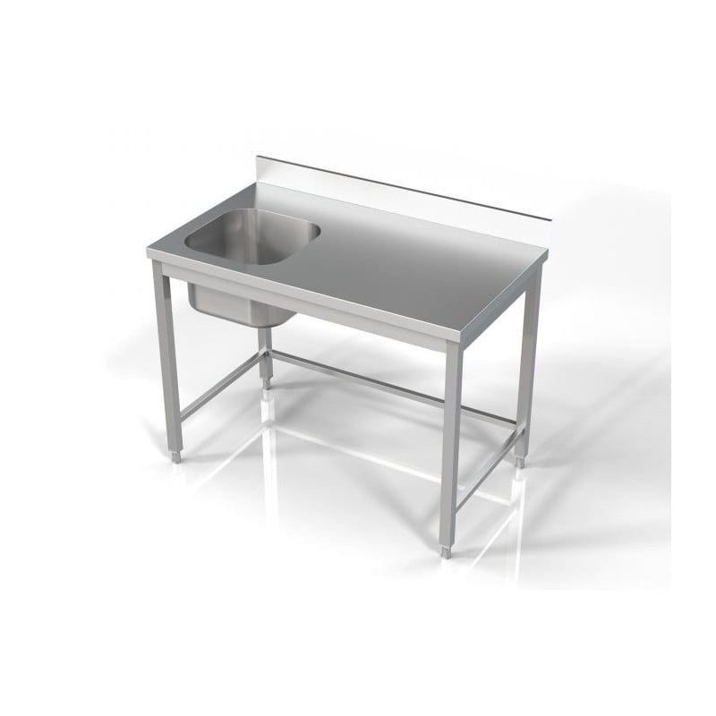 1 Bowl Left Stainless Steel Sink - L1200 x P700 mm | CombiSteel