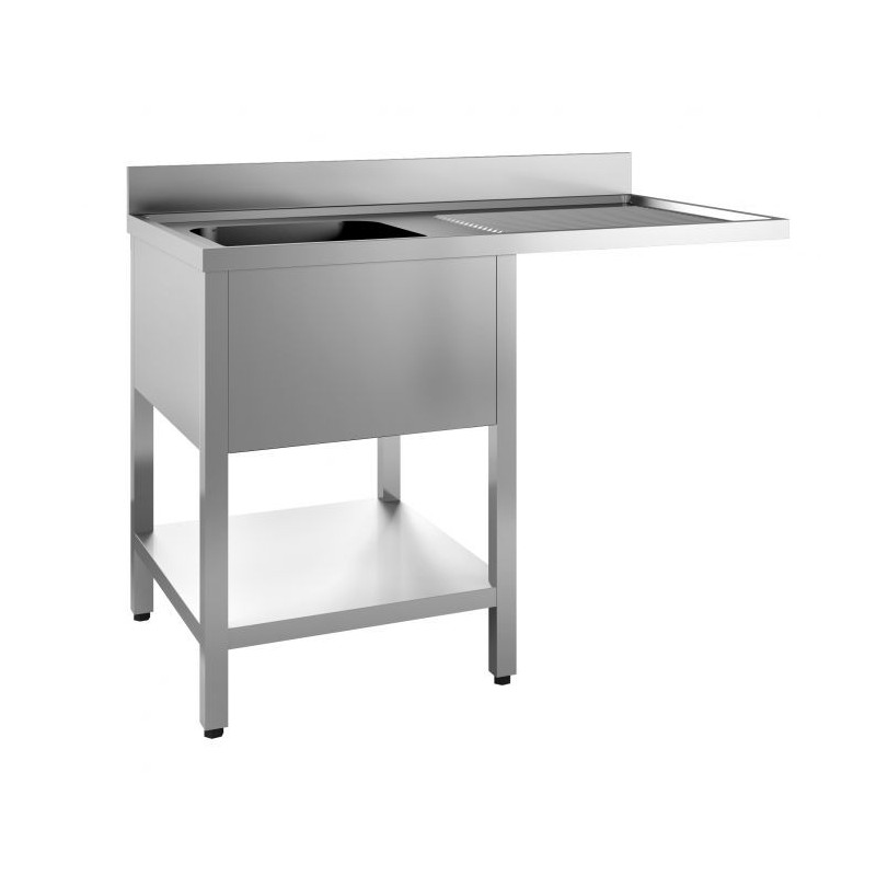 Stainless Steel Sink 1 with Right Passage - CombiSteel