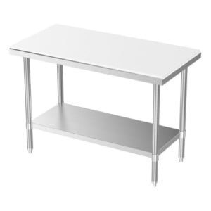 Stainless Steel Cutting Table with Removable Shelf | Combisteel