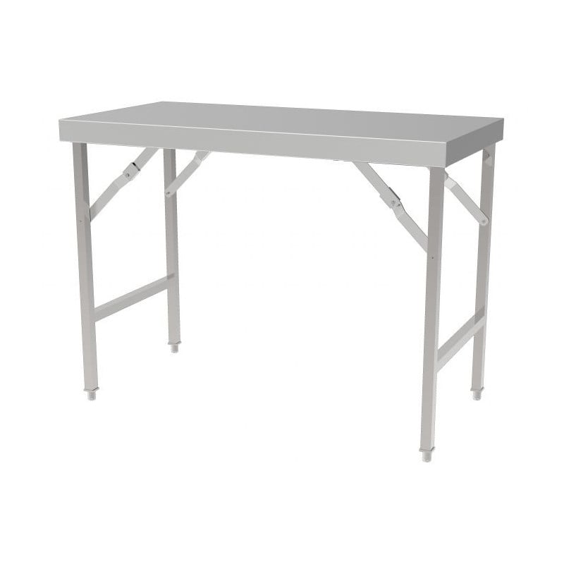 Folding Stainless Steel Table L 1200 x D 700 mm - Professional Quality