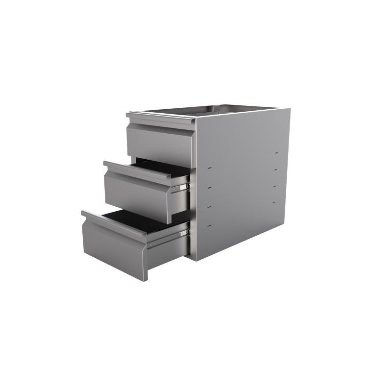 Bloc 3 Drawers Refrigerated Table CombiSteel D 700mm | Kitchen Organization Catering