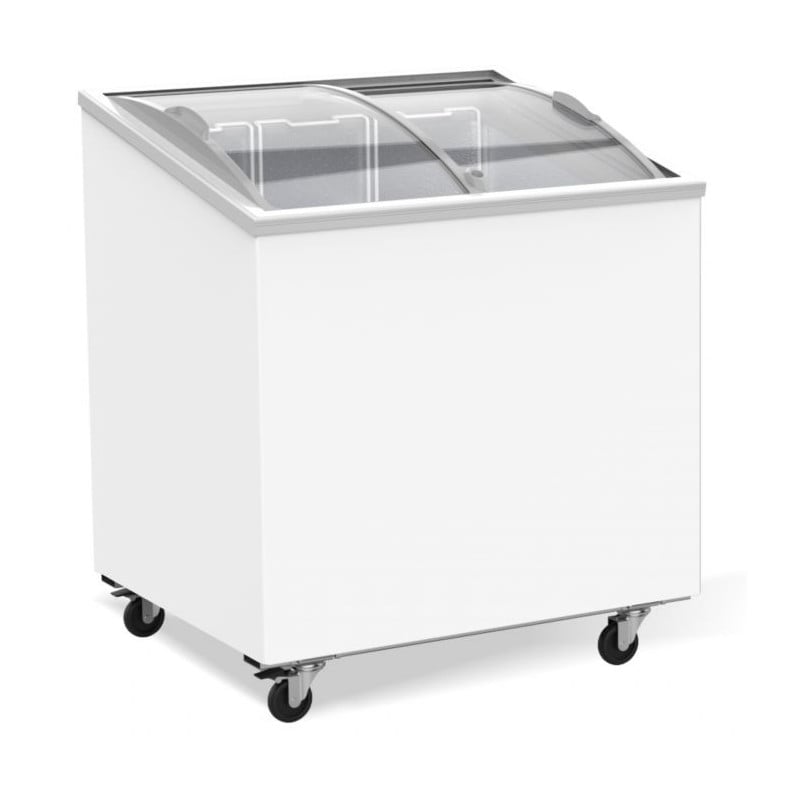 198 L Glass Chest Freezer CombiSteel Professional