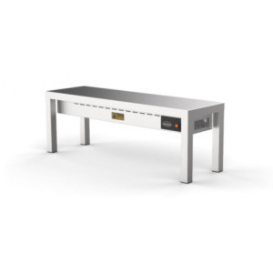 Keramisch Verwarmd Rek 1 Niveau - 1200x300 mm - Combisteel - Hoge Kwaliteit