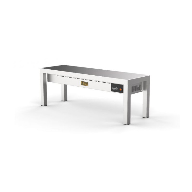 Keramisch Verwarmd Rek 1 Niveau - 1200x300 mm - Combisteel - Hoge Kwaliteit