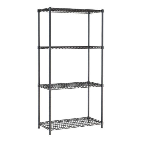 4-Level Detachable Shelf Black - L 900 x D 450 mm - Combisteel 7530.0025