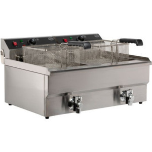 Elektrische Friteuse om neer te zetten - 2 x 10 L - CombiSteel – Friteuse Pro 10 000 W & 20 L