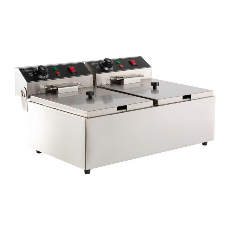 Professional Electric Fryer 2 x 6 L - CombiSteel