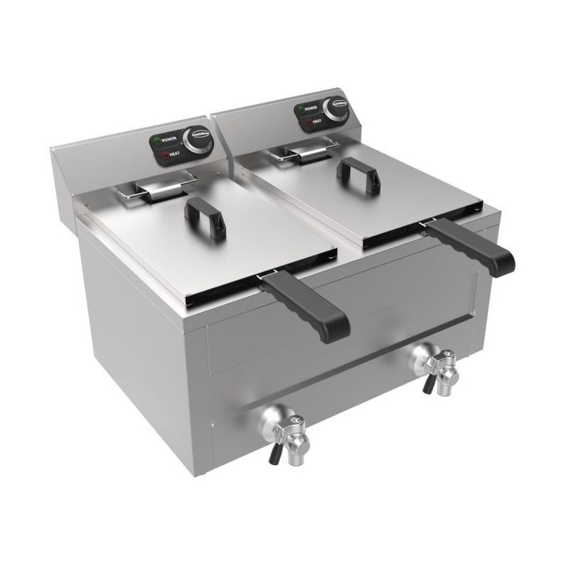 Professionelle Elektrische Fritteuse - CombiSteel 2x 8L 2x 3000W