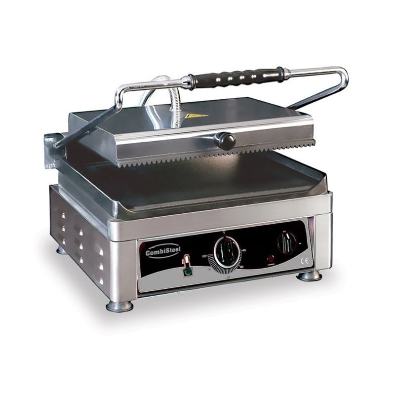 Simple CombiSteel Panini Grill - Professional Smooth and Grooved Plates