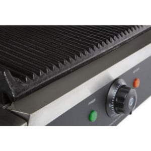 Grill Panini Contact Simple Plaques Geribbeld CombiSteel