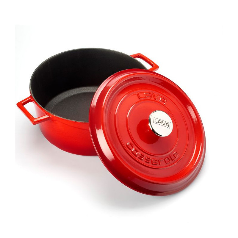 Gietijzeren Braadpan Rood Ø 24 cm - Merk CombiSteel - Kwaliteit en Prestaties