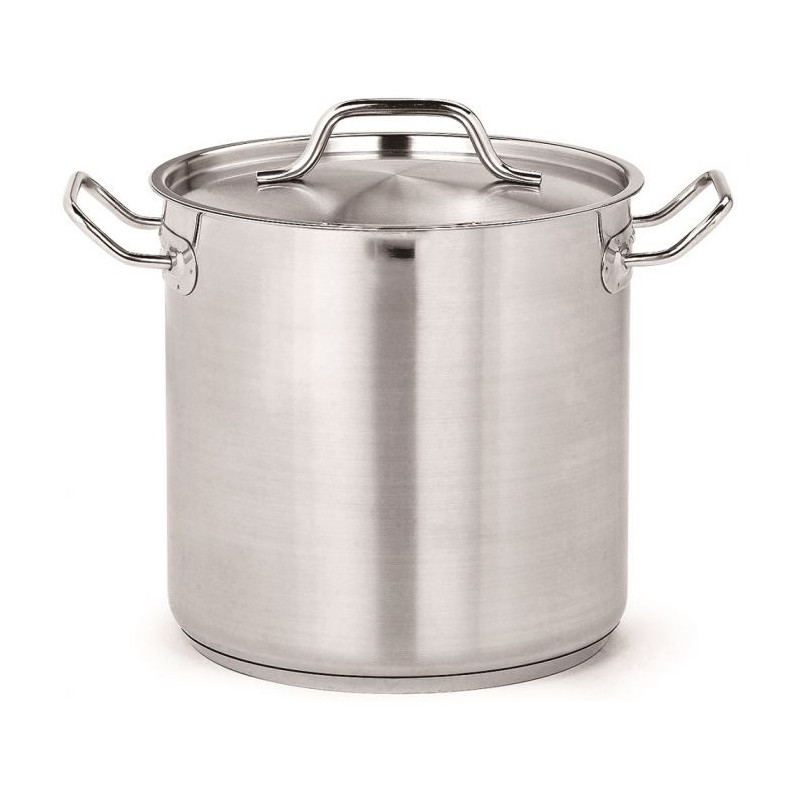 Professionele roestvrijstalen kookpot met deksel - 25L - CombiSteel