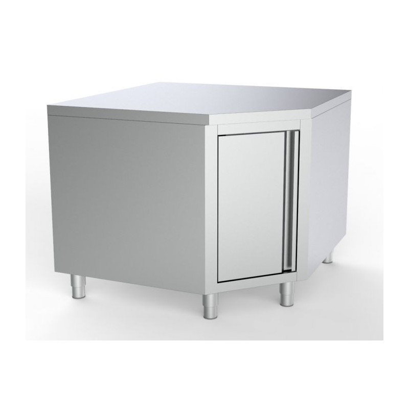 Stainless Steel Low Angular Furniture - CombiSteel - L 1000 x D 600 mm