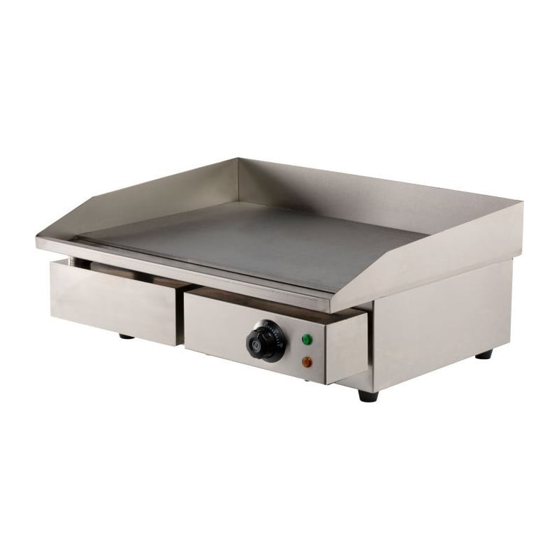 Elektrische Glatte Grillplatte 55 cm Combisteel - Edelstahl & Leistungsstark