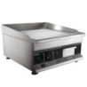 Plancha Elektrisch Glad Chroom CombiSteel 7455.1055 met Grillplaat en Gladde Oppervlakte