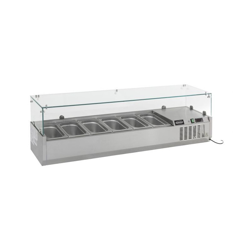 Refrigerated Saladette to Place - 6 GN 1/3 - CombiSteel | Static Cooling & Stainless Steel