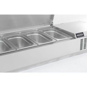 Refrigerated Stainless Steel Saladette 9 GN 1/3 CombiSteel - Fresh Preparation