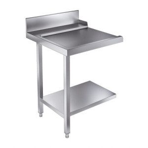 Ladetisch mit Regal und Aufkantung - Links - L 700 x T 750 mm - CombiSteel