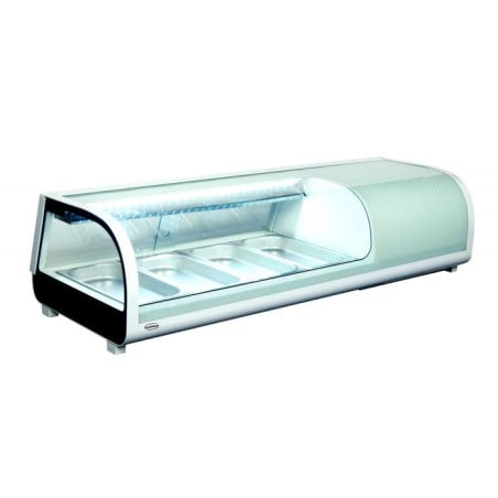 LED-beleuchtete Sushi-Vitrine - 42 Liter CombiSteel