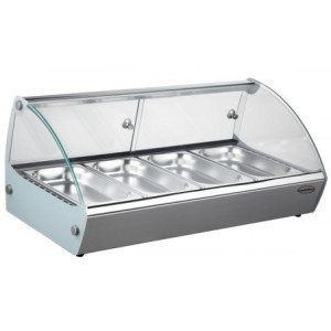 Verwarmde Vitrine om Neer te Zetten - 4 GN 1/3 - CombiSteel