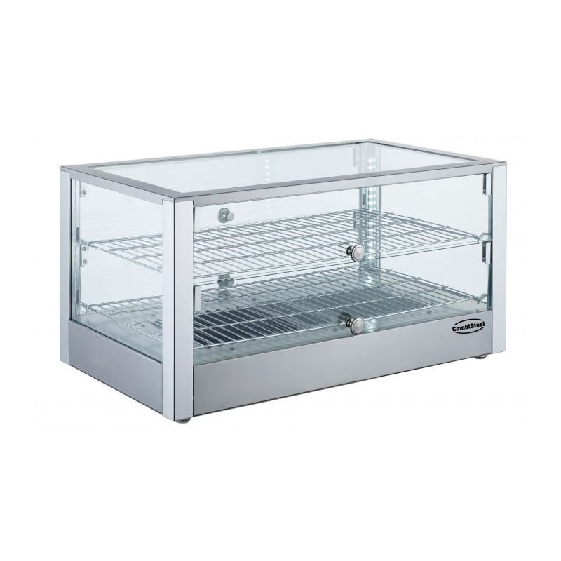 Heated Display Case 80L in Stainless Steel - CombiSteel