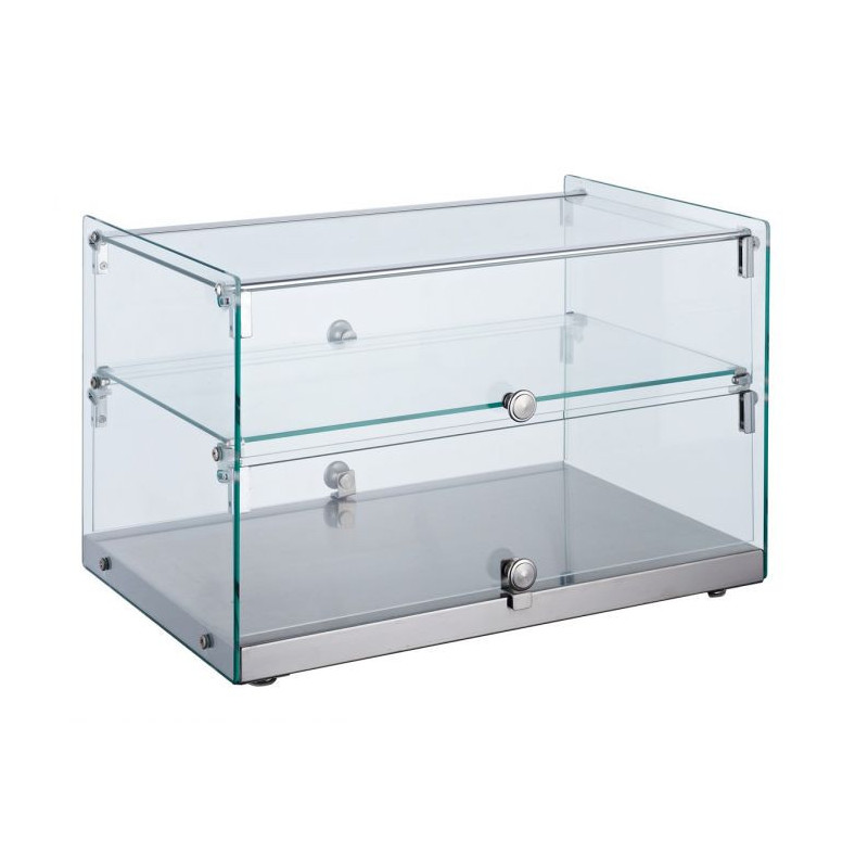 Professional neutral display case CombiSteel 50L - Table model