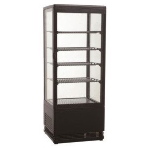 Zwarte Koelvitrine 98L Combisteel - Elegante en Presterende Oplossing