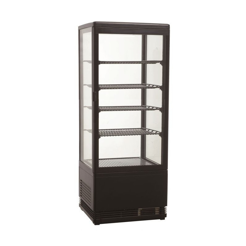 Black Refrigerated Display Case 98L Combisteel - Elegant and High-Performance Solution