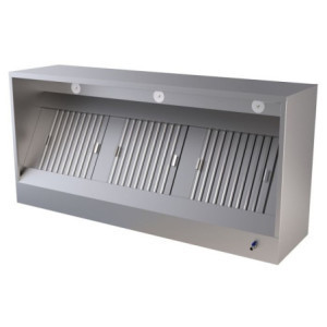 Kubische afzuigkap met Led - Diepte 950 - 1600 mm door CombiSteel