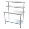 RVS Tafel met 2 Etages - L 1500 x D 600 mm - CombiSteel