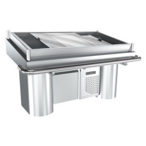Kühltheke für Fisch Combisteel aus Edelstahl | Gastronomiemöbel