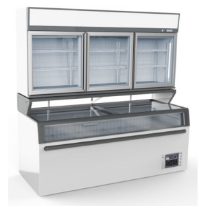 Vitrine Murale en Buffet CombiSteel 1446 L - Professionele Koelapparatuur