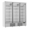 Negatieve Koelvitrine RVS - 3 Glazen Deuren - 1450 L - CombiSteel