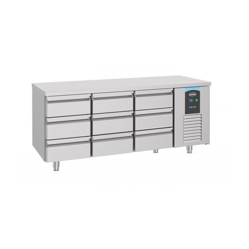 Positieve Koelwerkbank GN 1/1 - 9 Laden - 474 L - CombiSteel