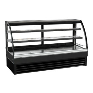Positive Kühlvitrine Gebogen - 400 L - CombiSteel