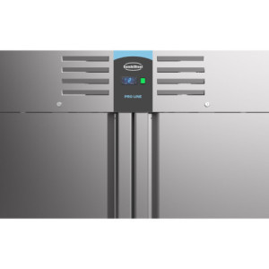 Negative Kühlschrank aus Edelstahl - 2 Volltüren - 1400 L - CombiSteel