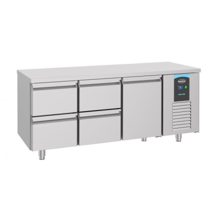 Positive Refrigerated Table GN 1/1 - 474 L - Door and 4 Drawers - CombiSteel