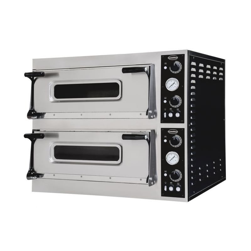 Dubbele Pizzaoven - 2 x 6 Pizza's - 400V - CombiSteel, Professionele Keuken