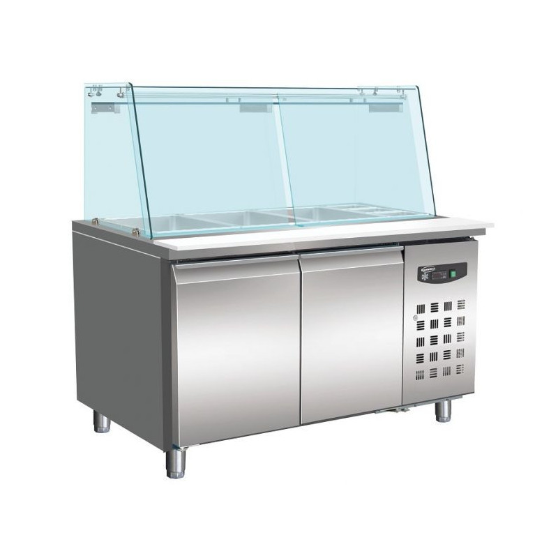 Professional refrigerated table 2 doors - 314 L CombiSteel