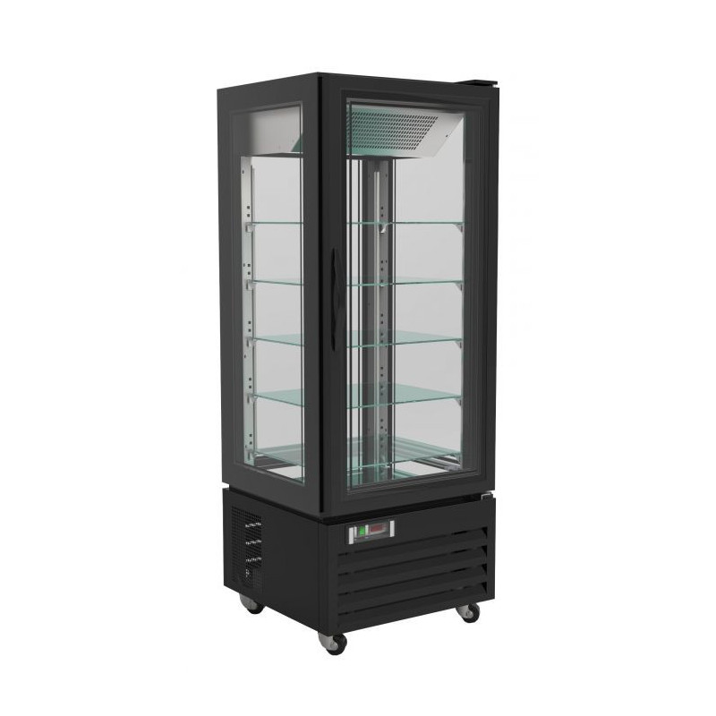 Chilled Pastry Display Case 400L - CombiSteel Black Effect